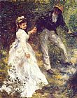 Pierre Auguste Renoir La Promenade painting
